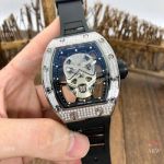 AAA Quality Richard Mille RM52-06 Tourbillon Mask Watches Silver Skull